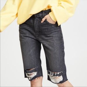 Hudson Sloane Long Cut Off Denim Shorts Size 28